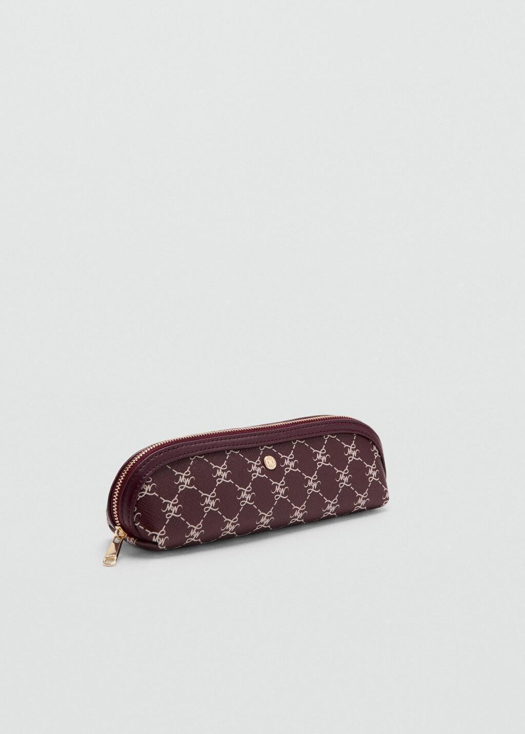 Red Zip Case With Printed Logo, Dark Red, medium