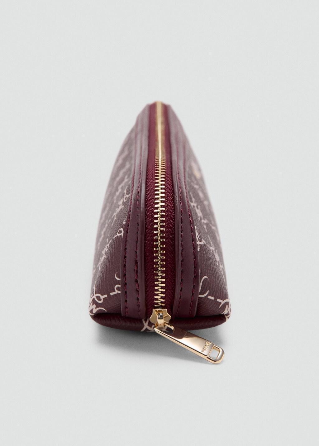 Red Zip Case With Printed Logo, Dark Red, medium