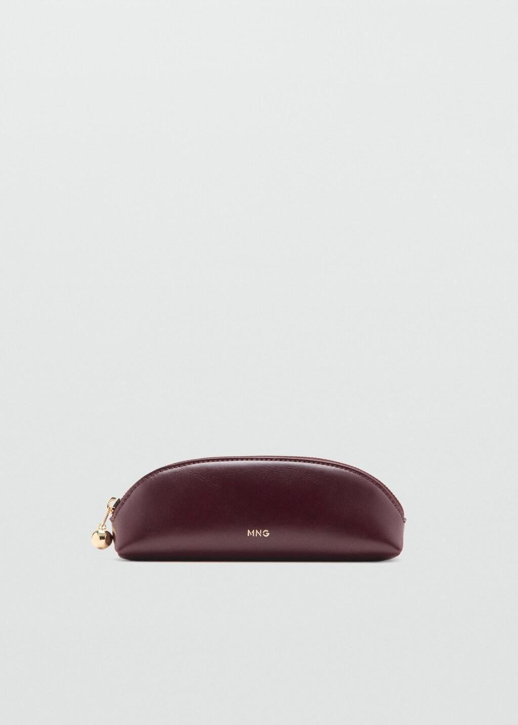 RED Mini beaded zip case, Women, Dark Red, large image number 3