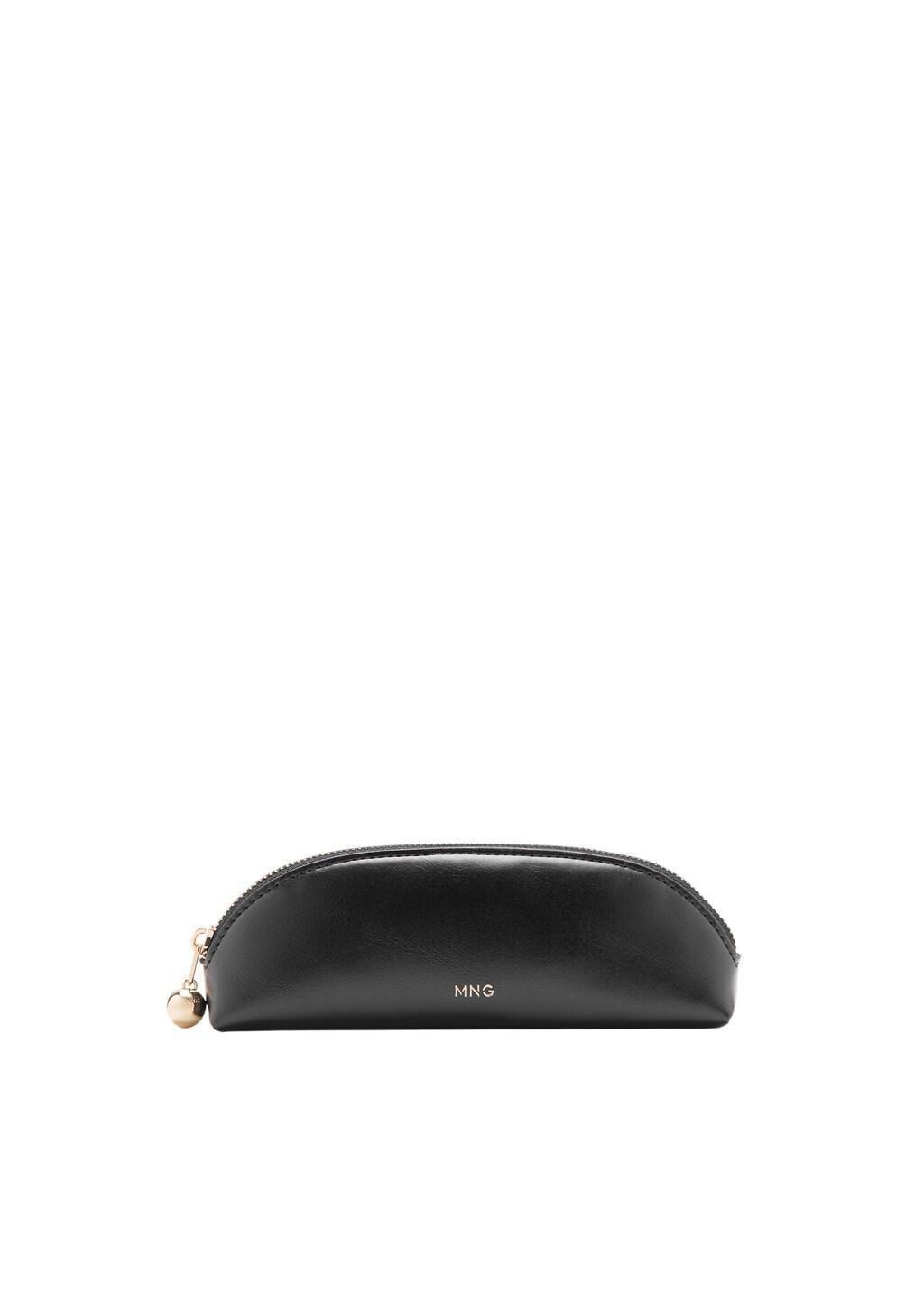 BLACK Mini beaded zip case, Black, large image number 2