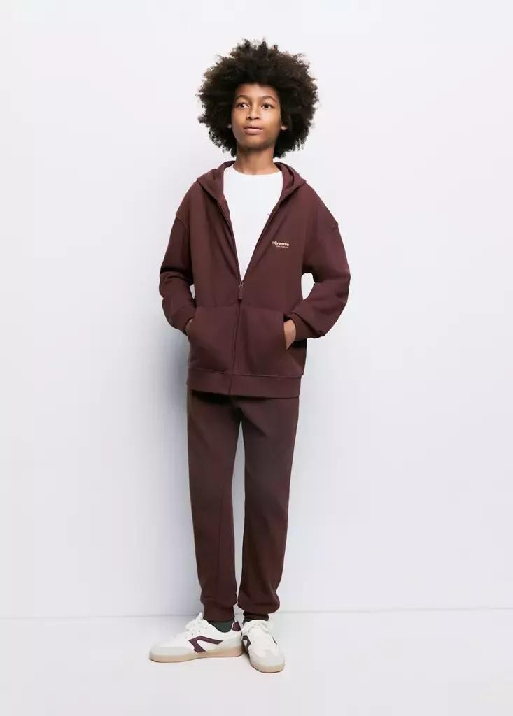 BROWN Loose fit hoodie, Kids Boys, Brown, large image number 0