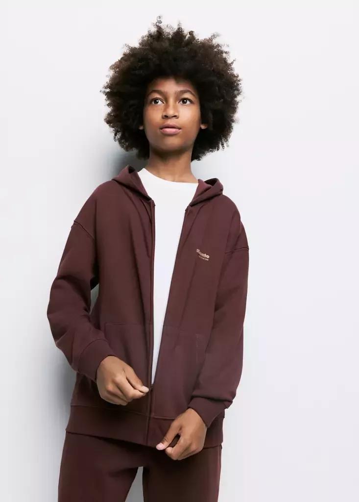 BROWN Loose fit hoodie, Kids Boys, Brown, medium