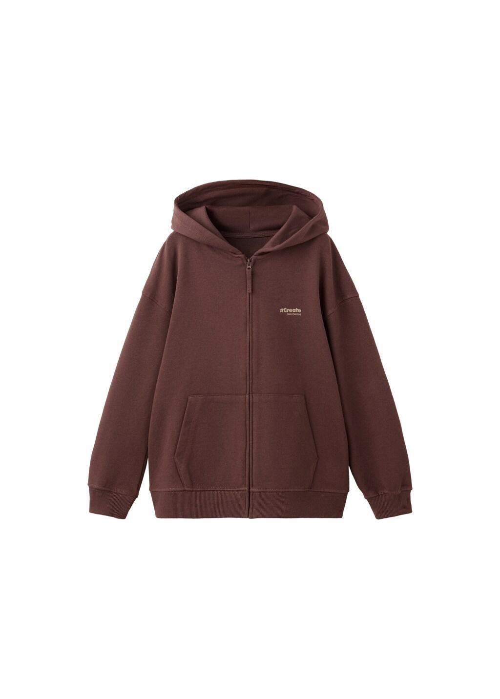 BROWN Loose fit hoodie, Kids Boys, Brown, large image number 5