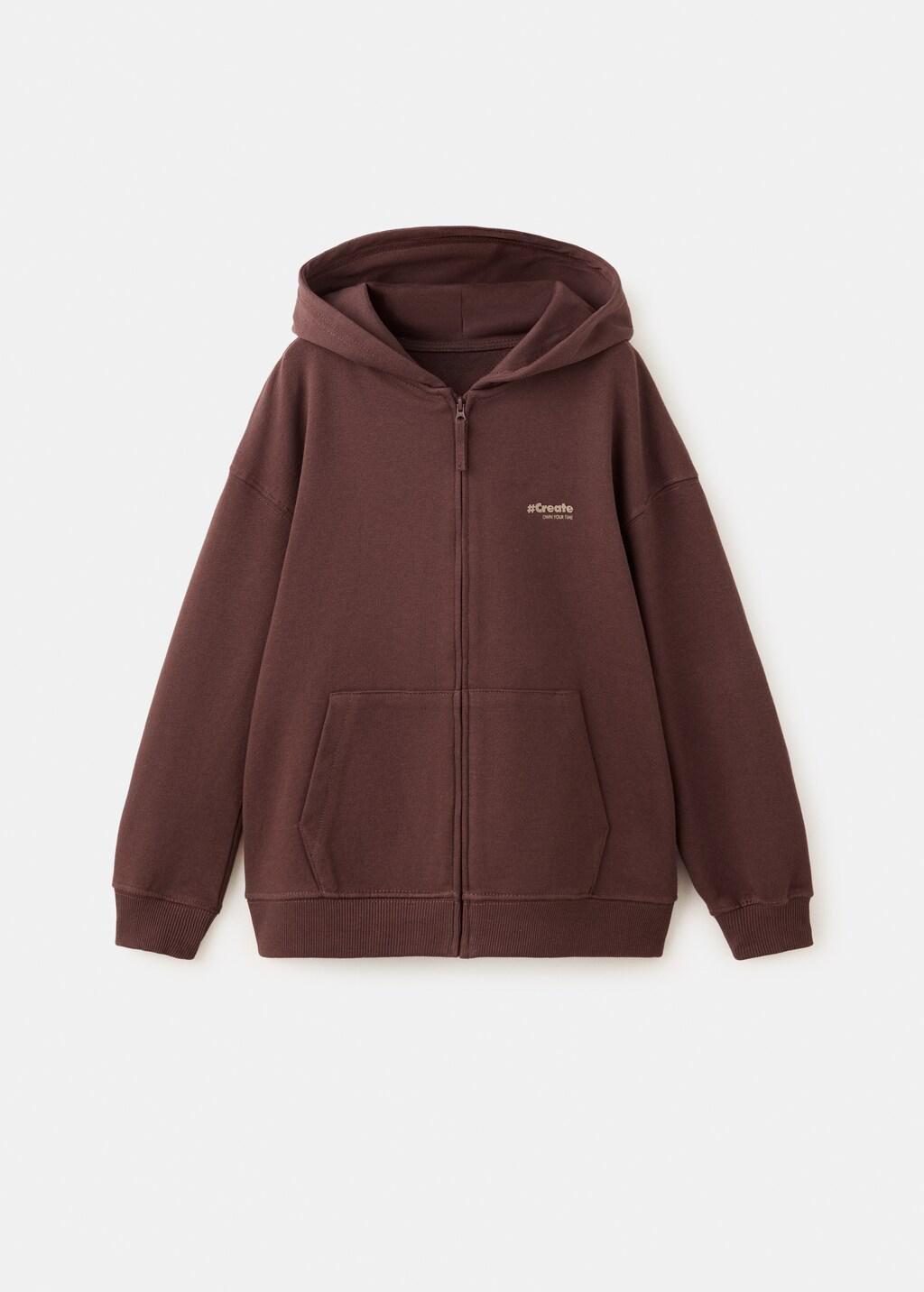 BROWN Loose fit hoodie, Kids Boys, Brown, large image number 6