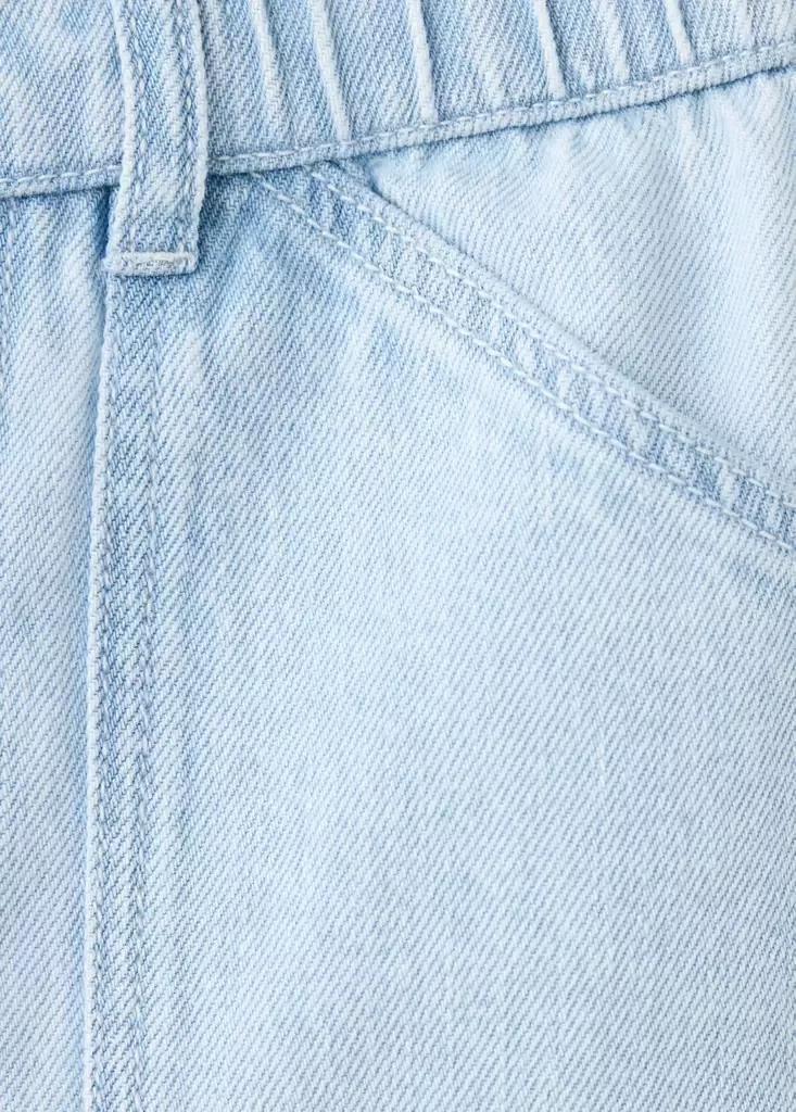 Blue Straight Jeans With Elasticated Waistband, Baby Boys, Open Blue, large image number 3