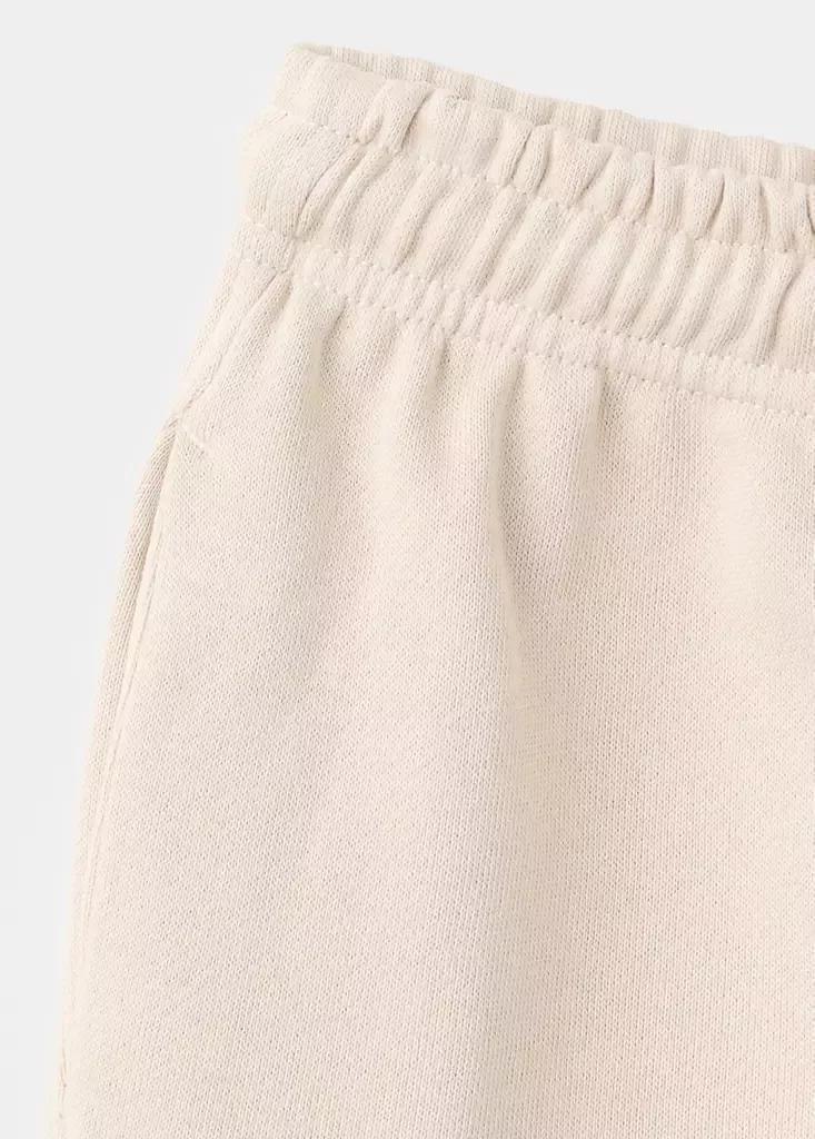 Beige Cotton Jogger Trousers, , large image number 2