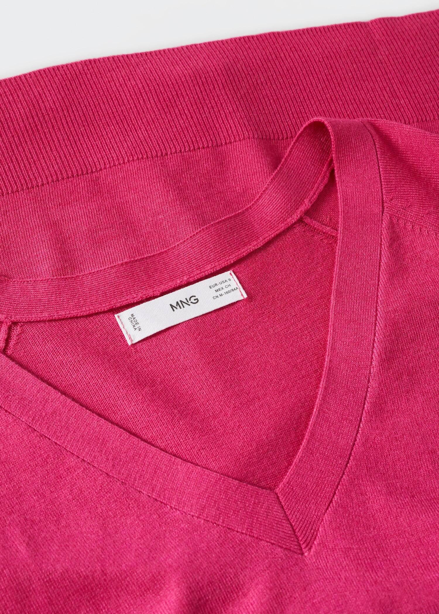 Pink Fine-Knit Sweater, , large image number 4
