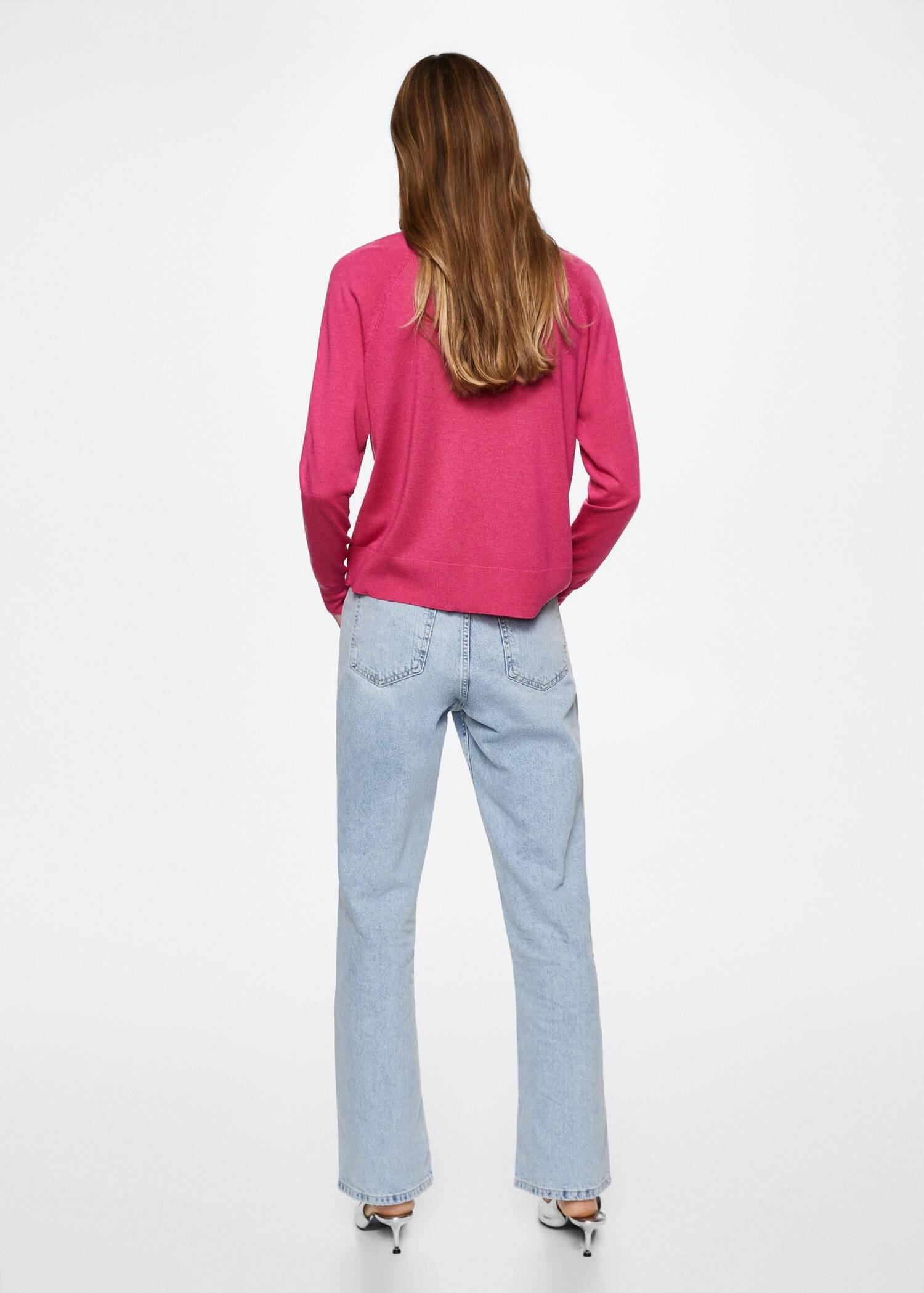 Pink Fine-Knit Sweater, , large image number 5