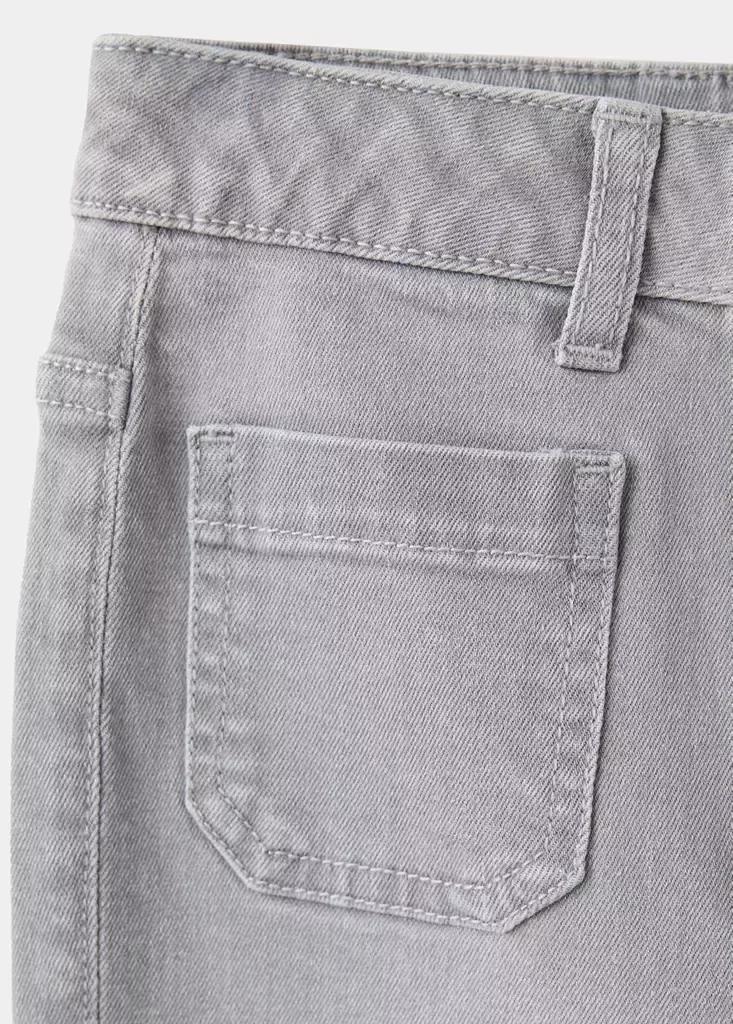 Grey Flared Jeans With Pocket, Open Grey, large image number 3