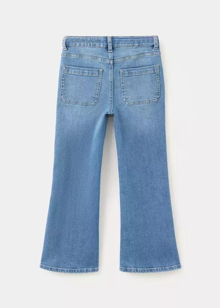 Blue Flared Jeans With Pocket, Open Blue, large image number 2