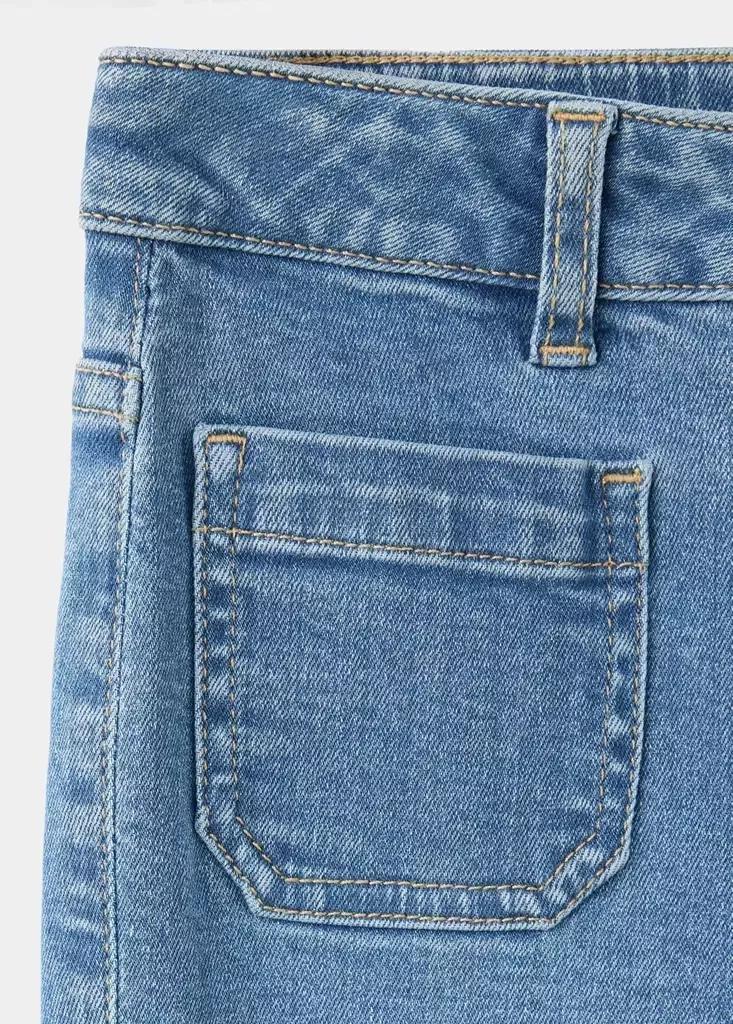 Blue Flared Jeans With Pocket, Open Blue, large image number 4