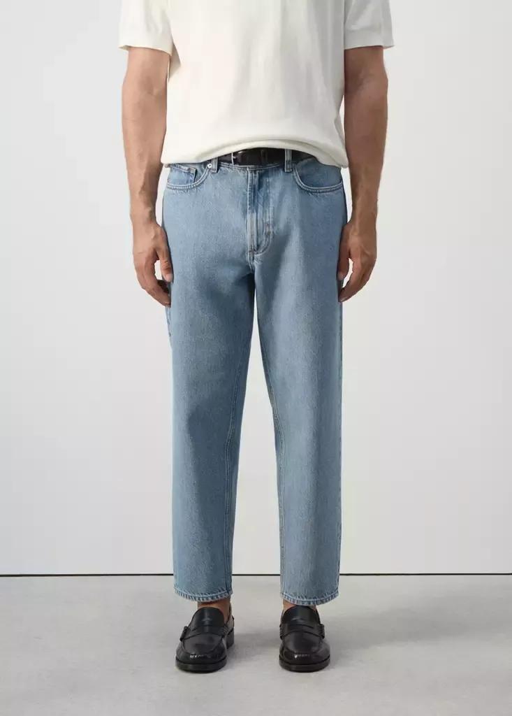 Blue Sammy Cropped Carrot Fit Jeans, , medium