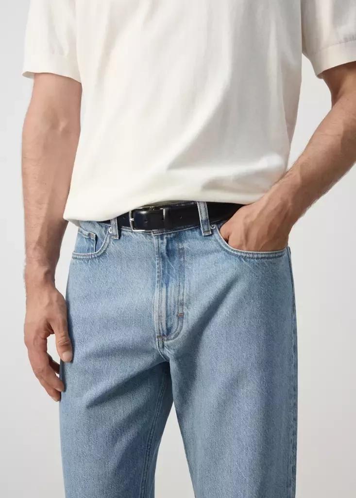 Blue Sammy Cropped Carrot Fit Jeans, , large image number 3