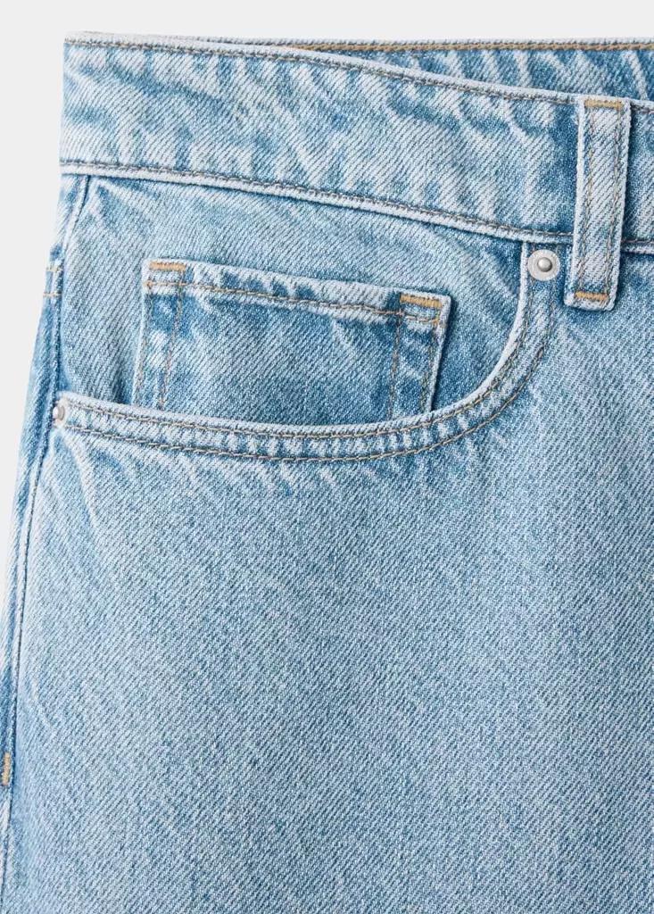 Blue Sammy Cropped Carrot Fit Jeans, , large image number 7