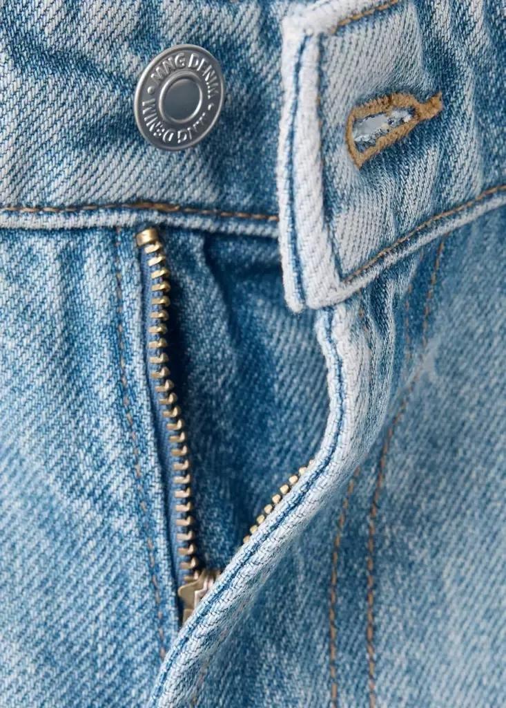 Blue Sammy Cropped Carrot Fit Jeans, , large image number 8