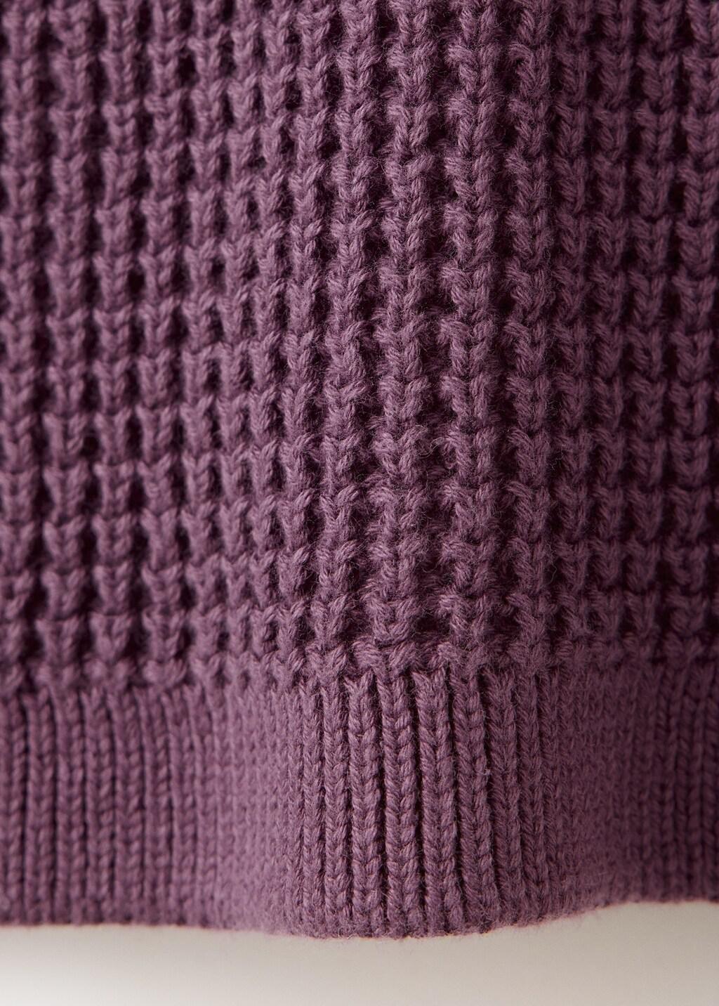 Red Relaxed-Fit Knitted Sweater, Baby Boys, Dark Red, large image number 1