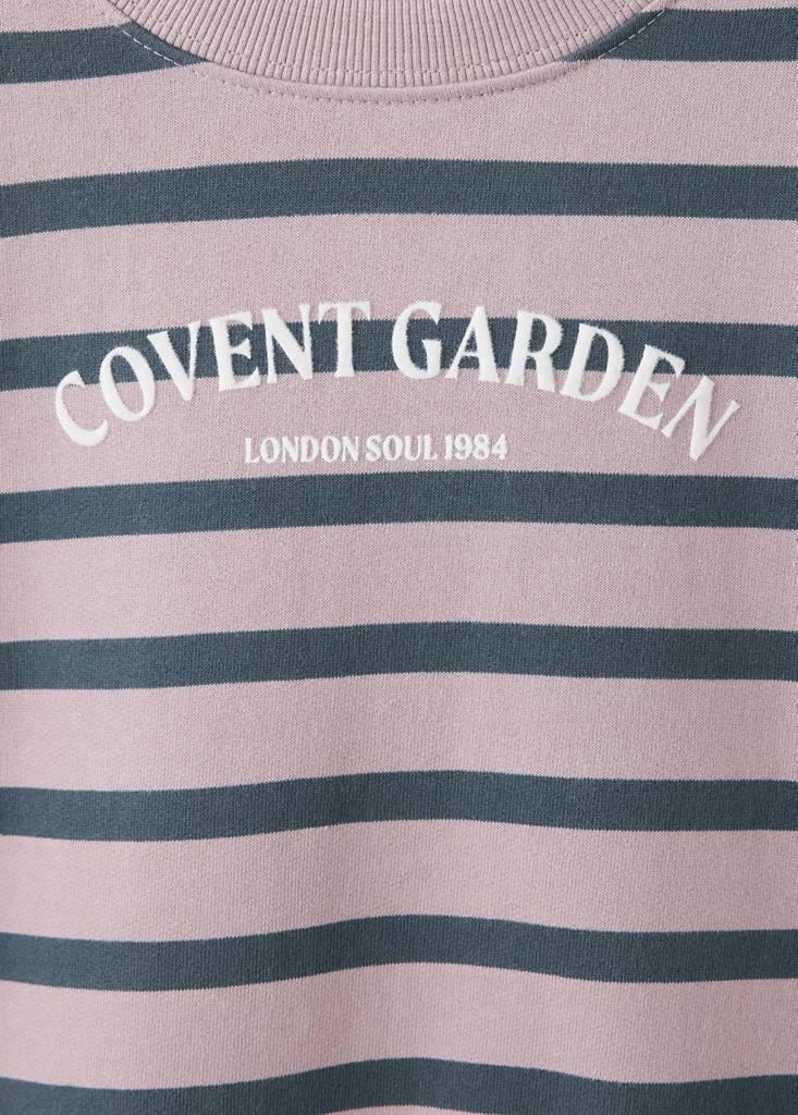 Purple Striped Sweatshirt With Print Detail, Light-Pastel Purple, large image number 3