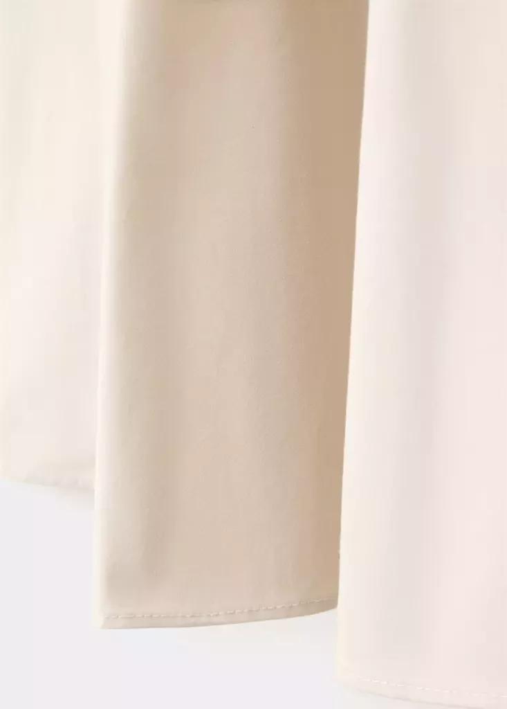 Cream Flared Midi-Skirt, , large image number 6