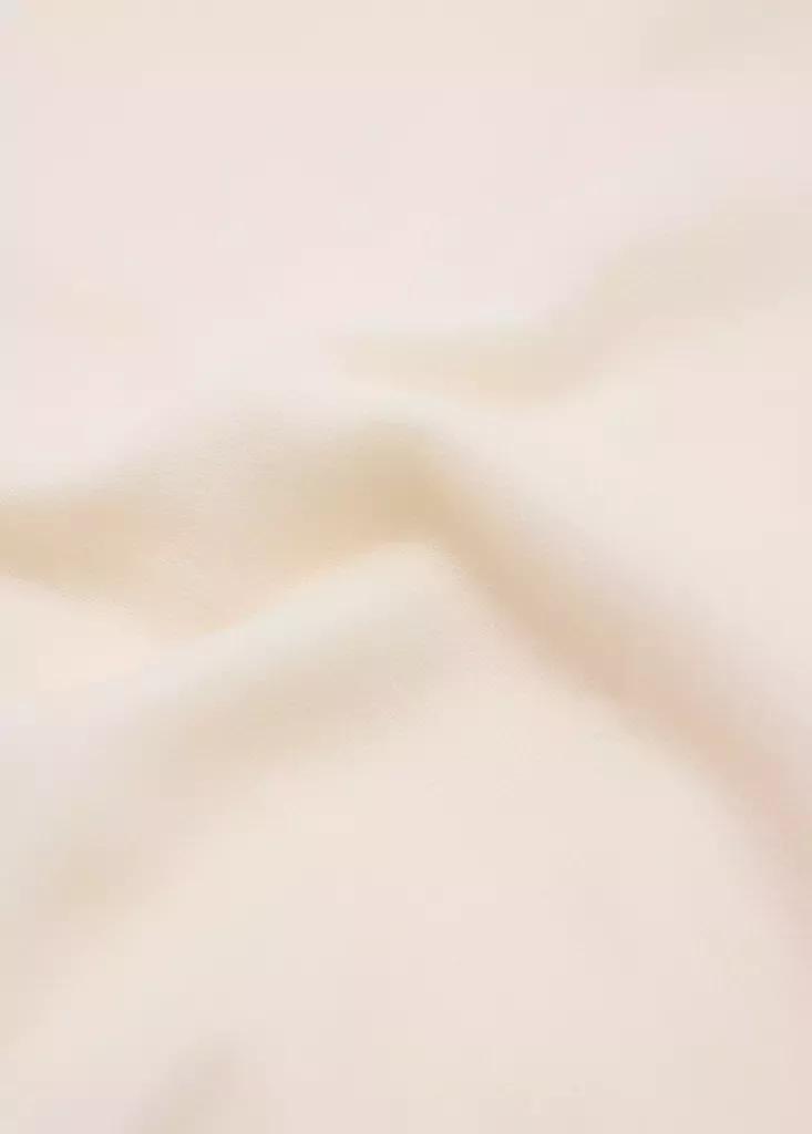 Beige Frayed Edge Scarf, , large image number 1
