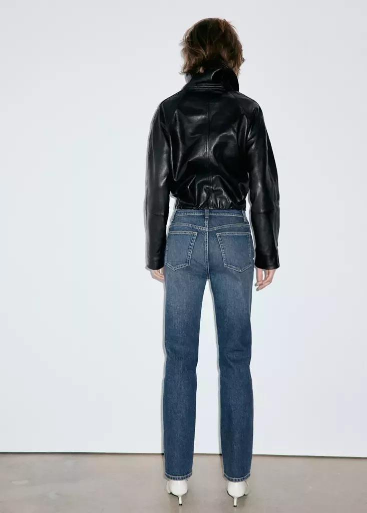 Blue Slim-Fit High-Waist Jeans, , large image number 2