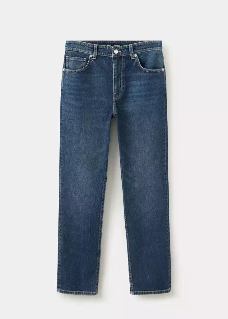 Blue Slim-Fit High-Waist Jeans, , large image number 4