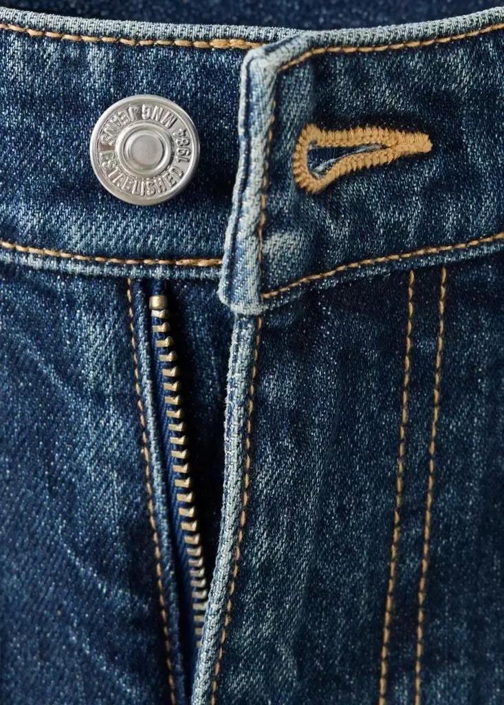 Blue Slim-Fit High-Waist Jeans, , large image number 5
