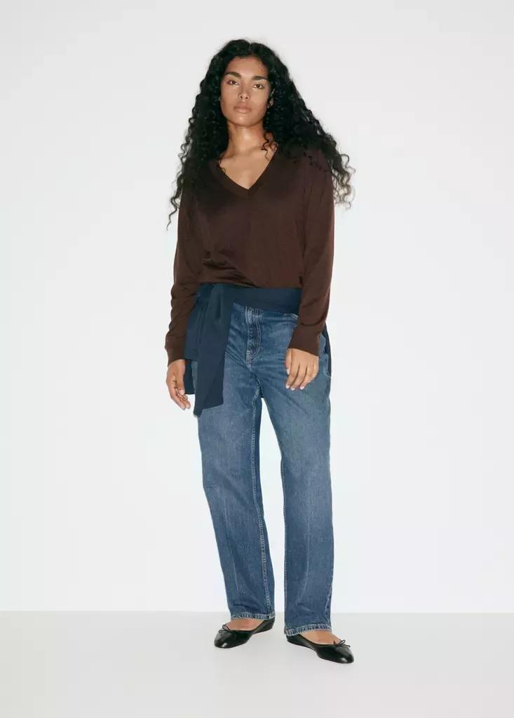 Blue Slim-Fit High-Waist Jeans, , large image number 8