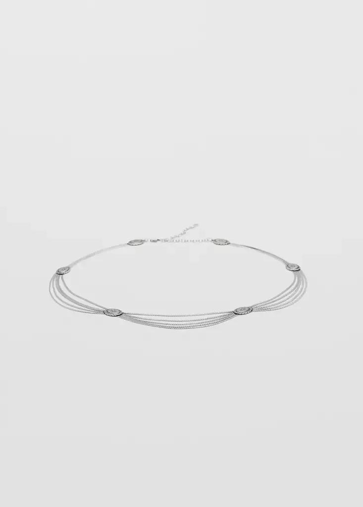 Silver Chain Belt With Engraved Details, , large image number 0