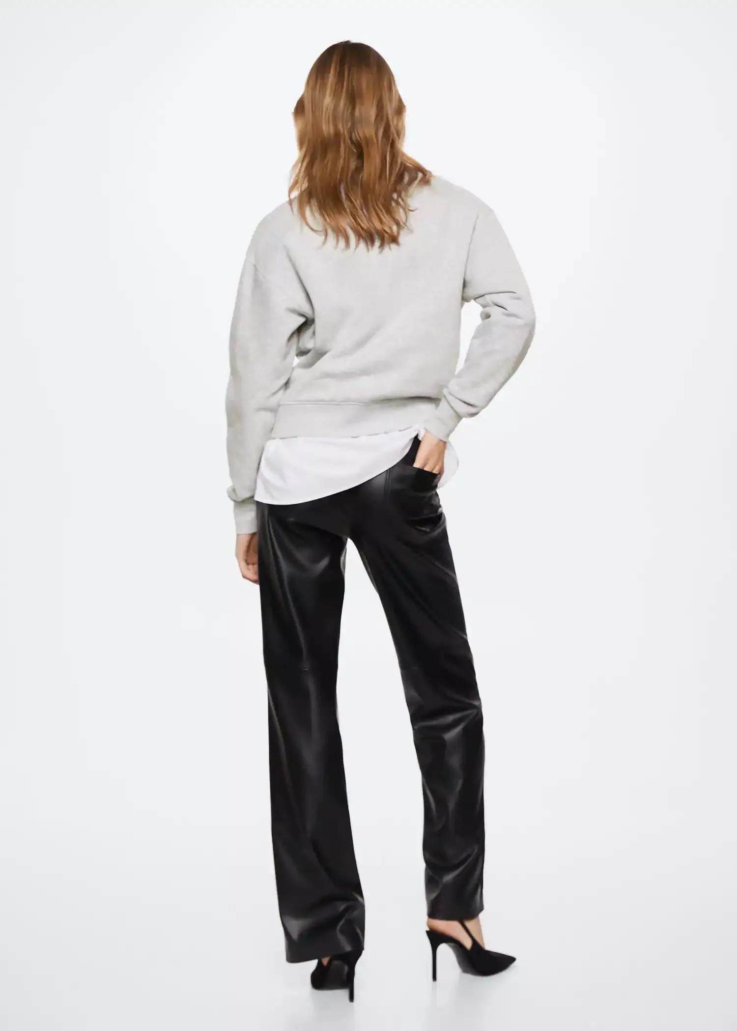 Grey Message Cotton Sweatshirt, , large image number 9