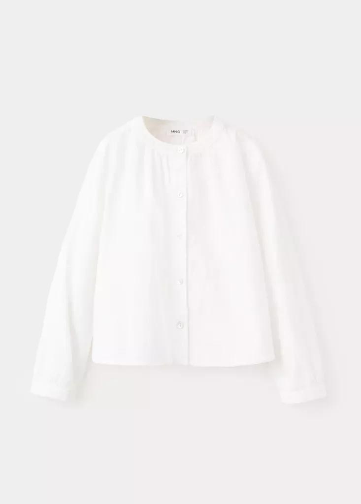 White A-Line Blouse, White, large image number 0