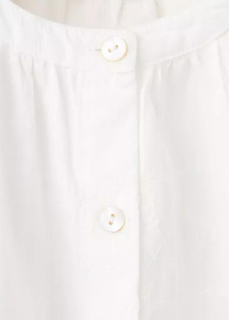 White A-Line Blouse, White, medium