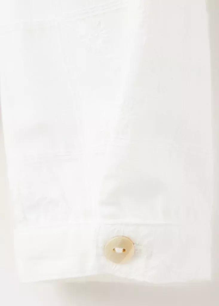 White A-Line Blouse, White, large image number 3
