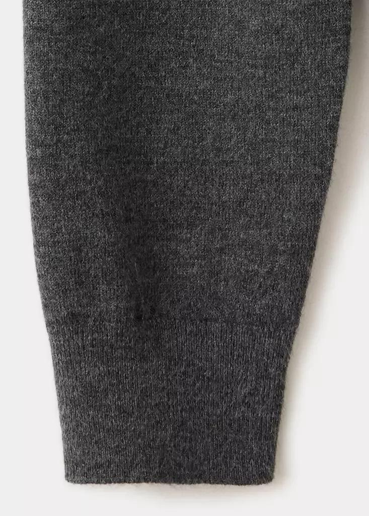 Grey Rhombus Cardigan With Buttons, Medium Grey, large image number 7