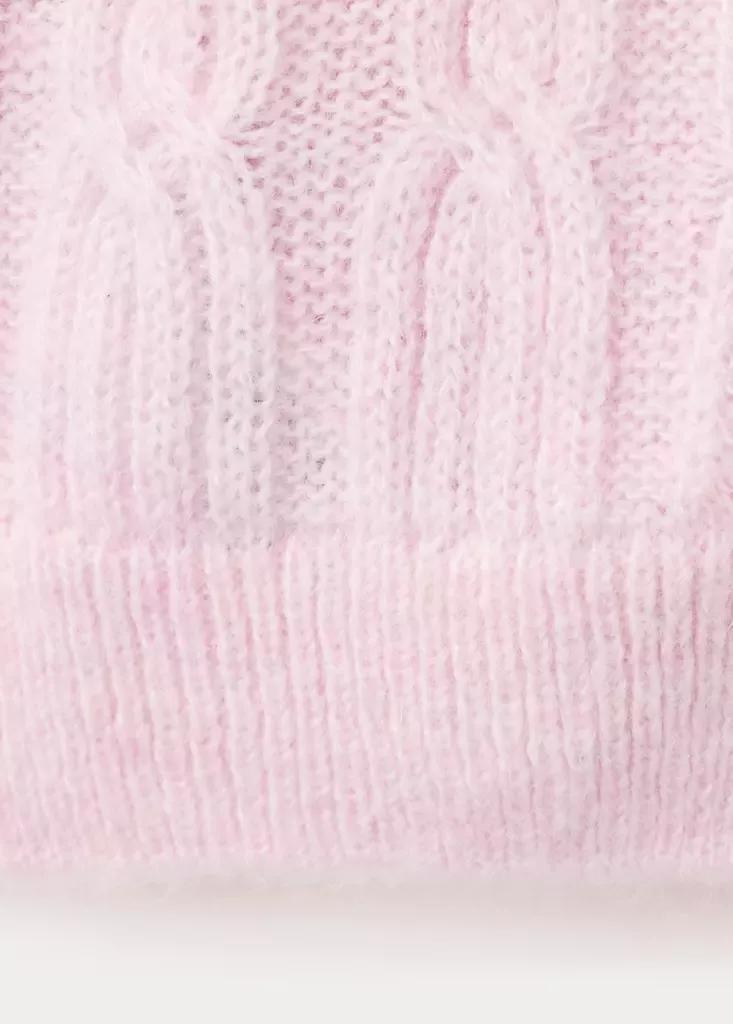 Pink Cable-Knit Cardigan, Light-Pastel Pink, large image number 7