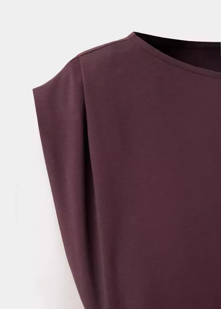 Red Asymmetrical Laced Top, , medium