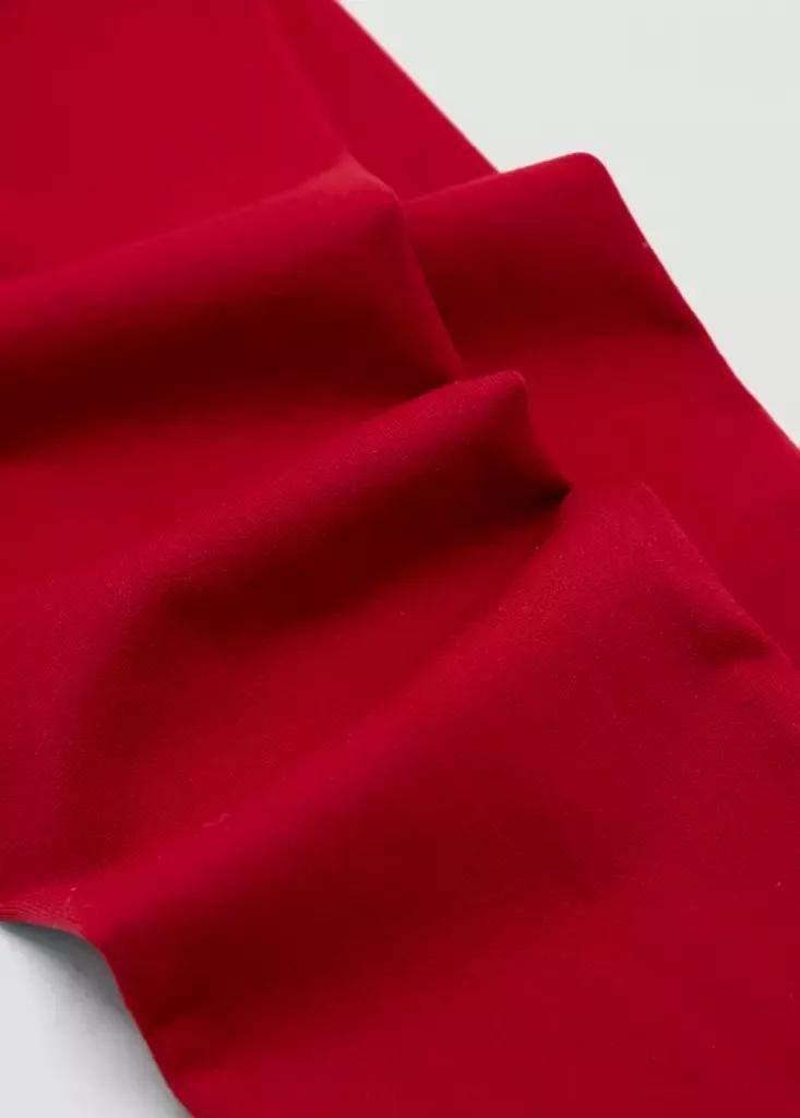 Red Plain Socks Stockings, Red, large image number 1