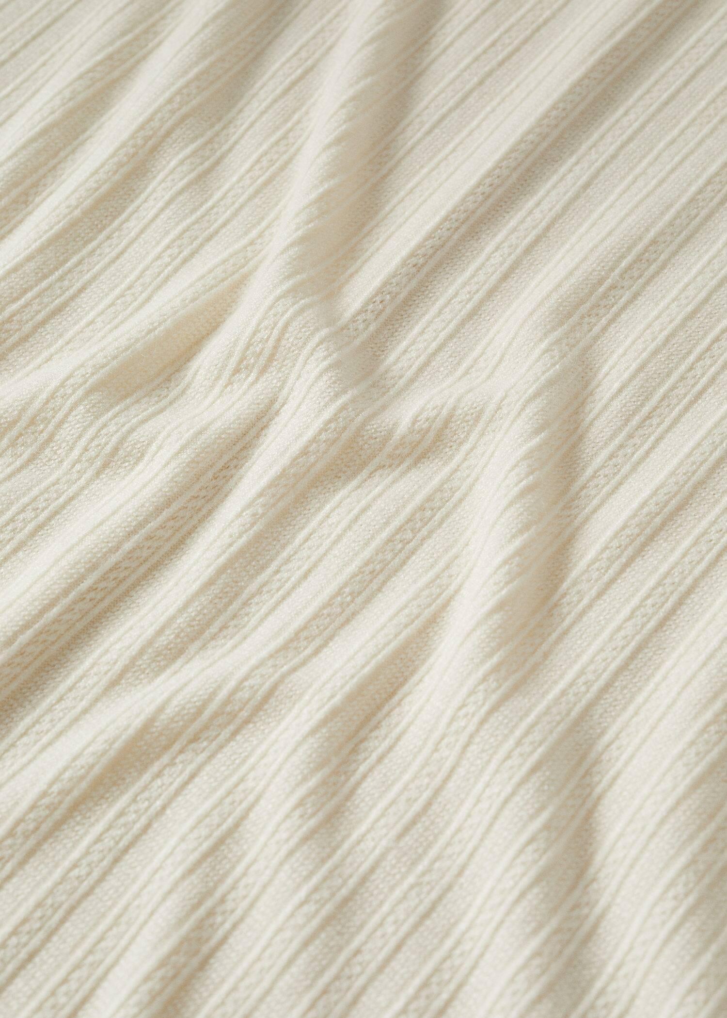 Beige Knit Midi Dress, , large image number 3