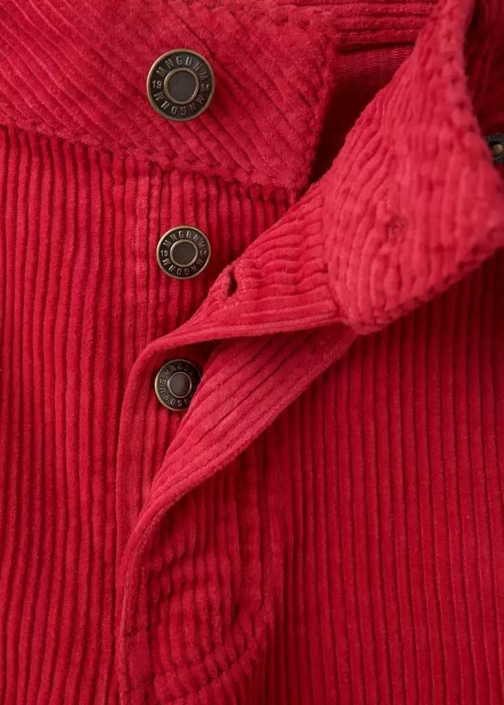 Red Straight-Leg Corduroy Trousers, Red, large image number 6