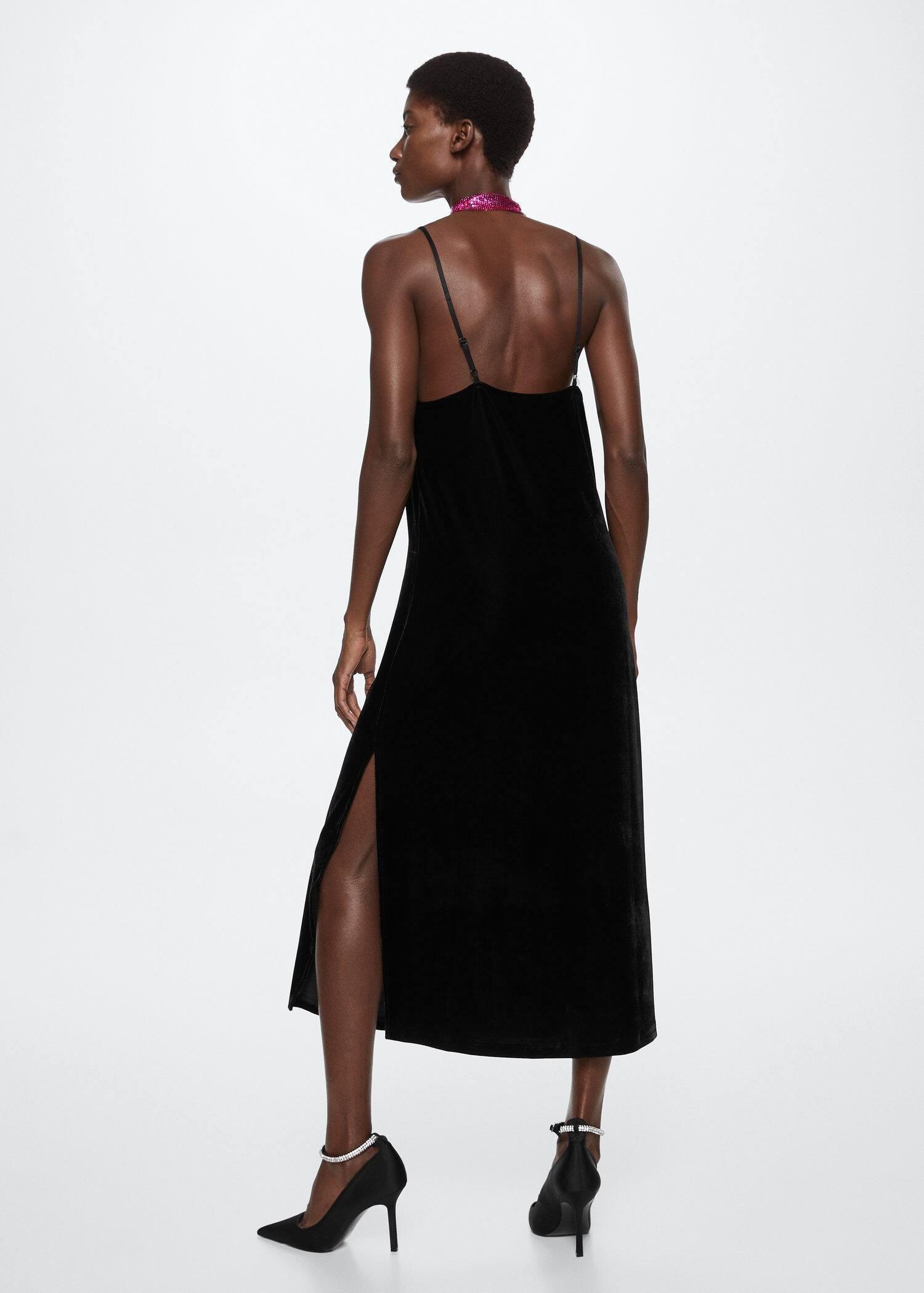 Black Lace Camisole Dress, , large image number 5