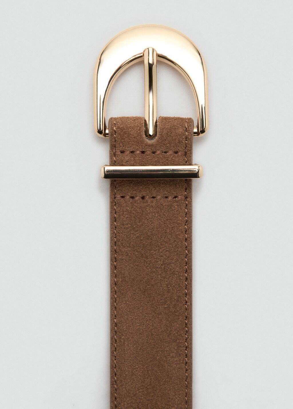 Brown Oval Buckle Belt, 0201_30, large image number 1