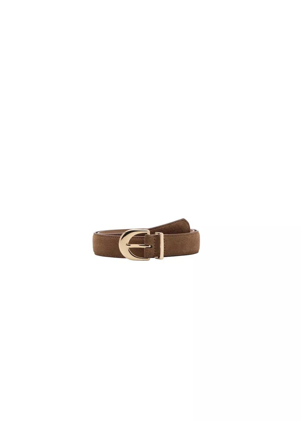 Brown Oval Buckle Belt, 0201_30, large image number 2