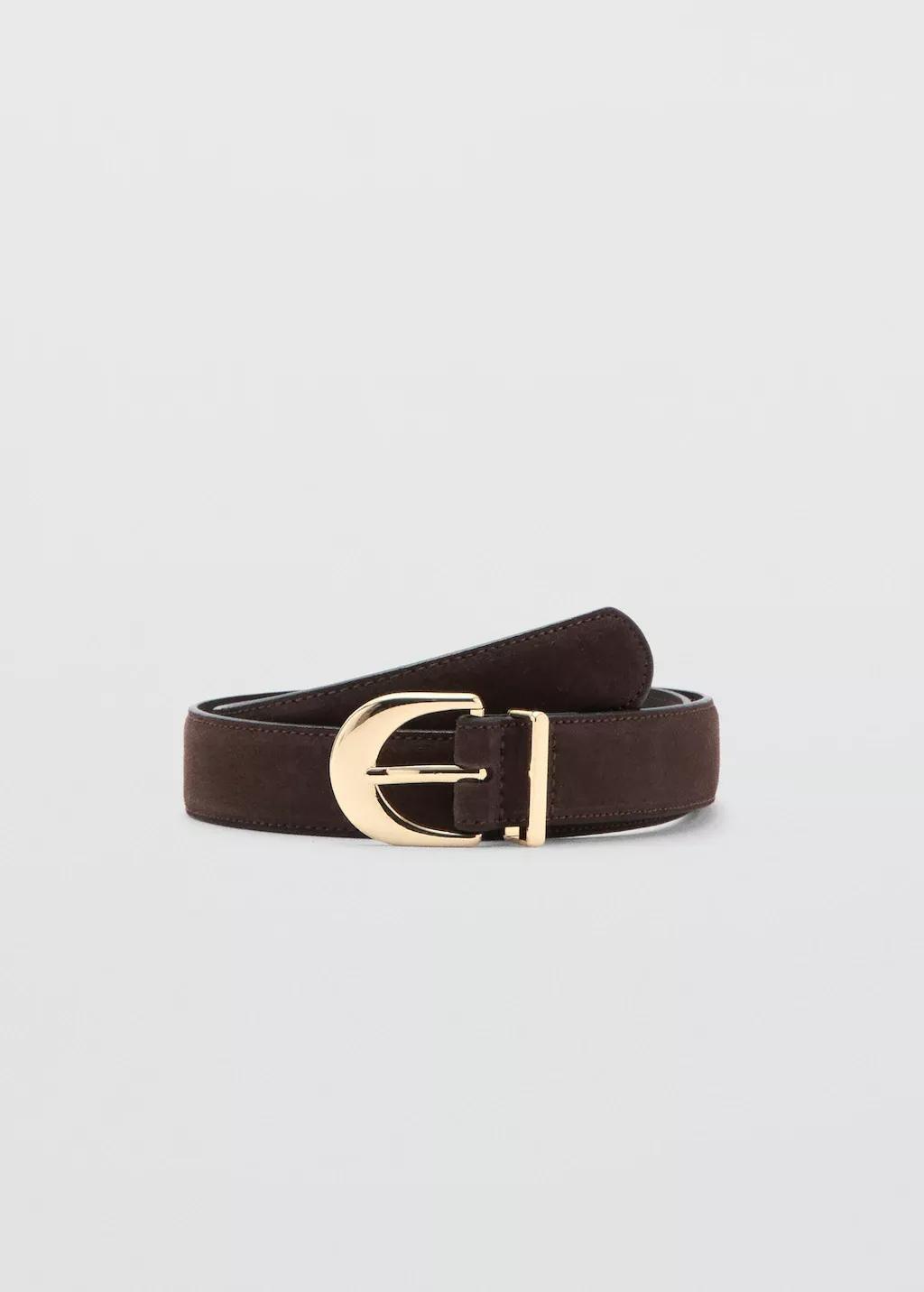 Brown Oval Buckle Belt, 0201_32, large image number 3