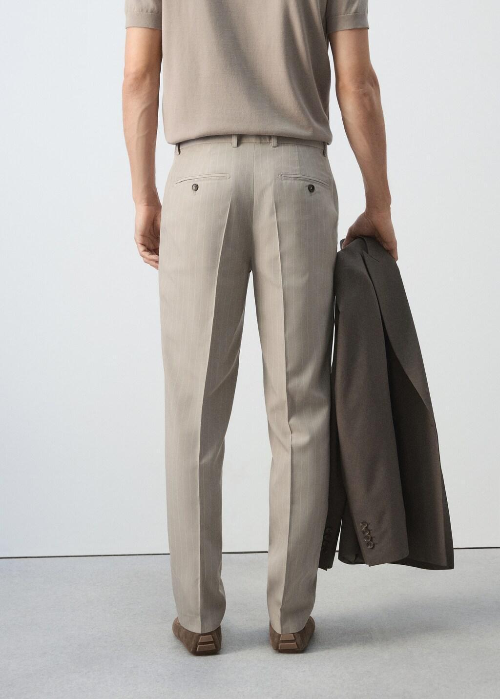 Brown Slim-Fit Lyocell Linen Trousers, Medium Brown, medium