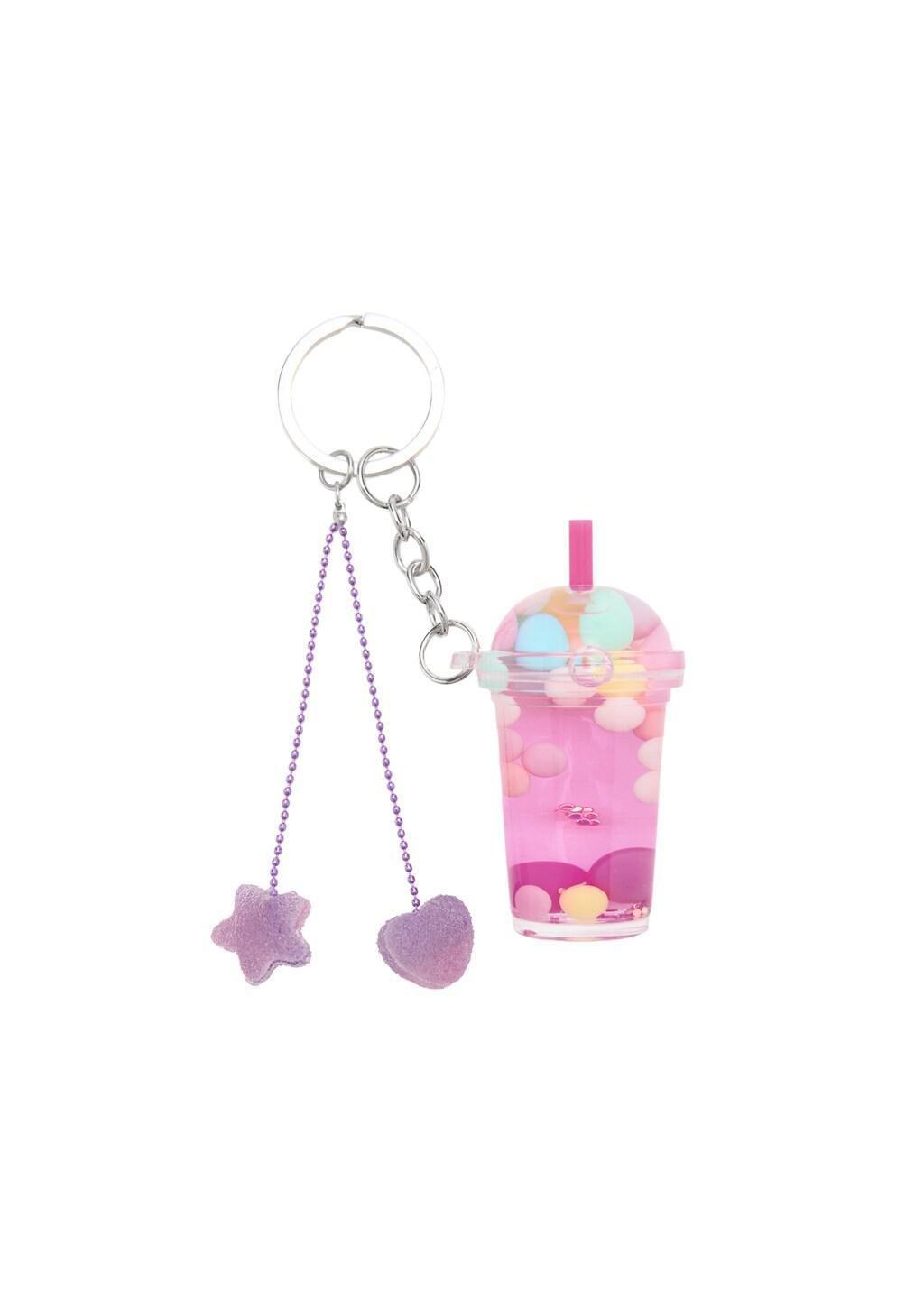 Pink Charms Key Ring, Kids Girls, Pink, large image number 1