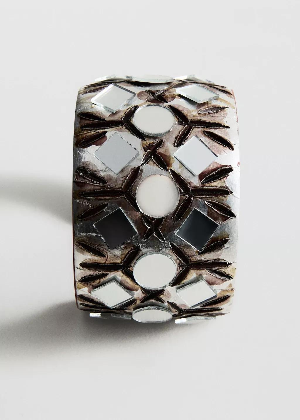 Brown Resin Cuff Bracelet, 0201_30, large image number 2