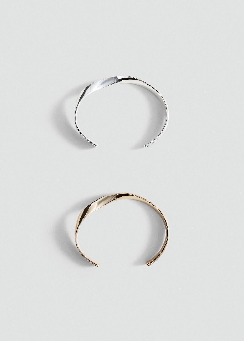 Gold Fine Rigid Bangle, 0201_OR, large image number 3