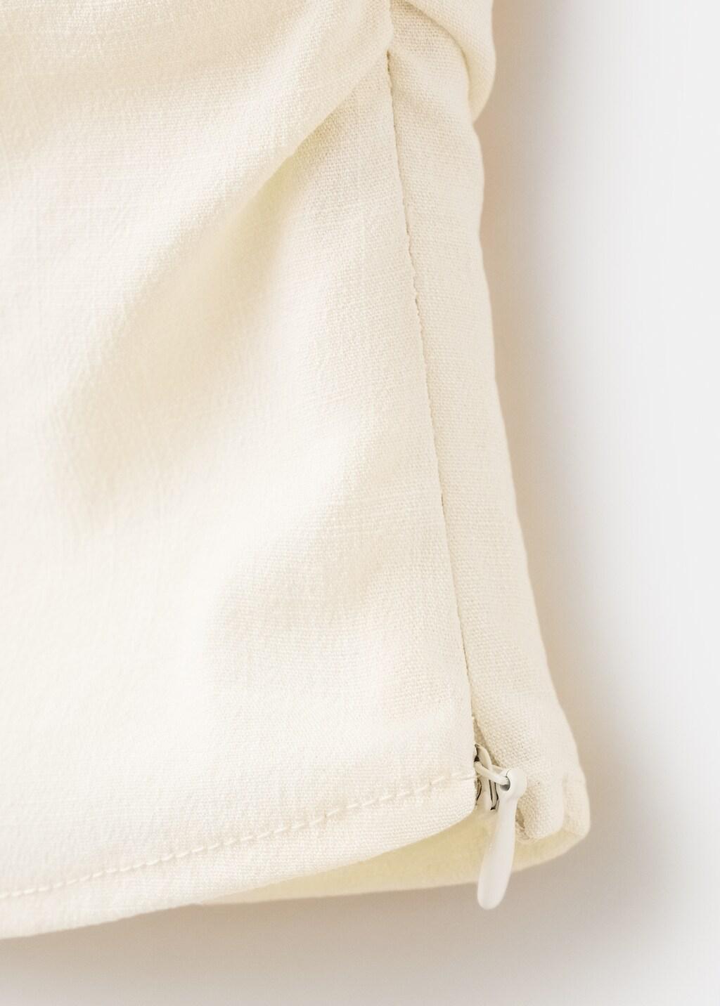 Beige Draped Strap Top, Light Beige, large image number 1