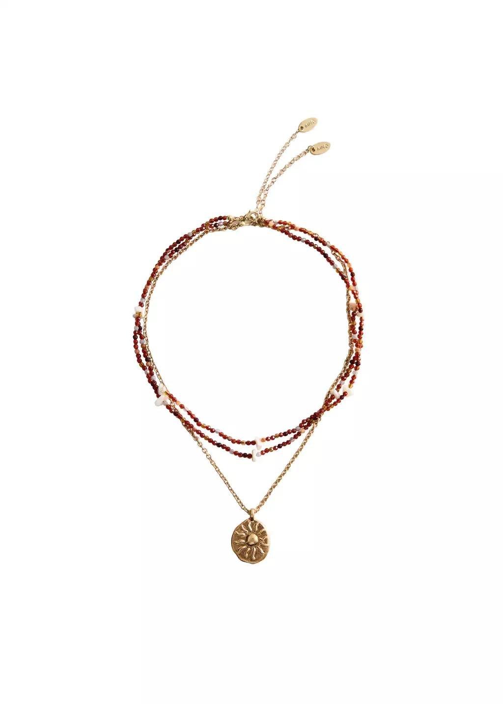 Gold Set 2 Combined Necklaces, Gold, large image number 2
