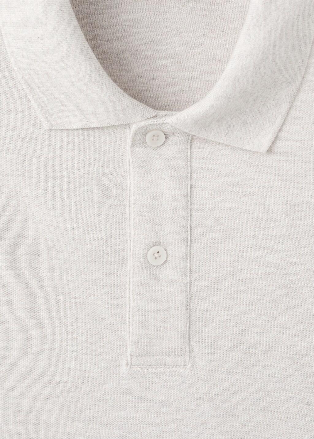 Beige Regular-Fit Cotton Piqu&atilde;&copy; Polo Shirt, Light Beige, large image number 1