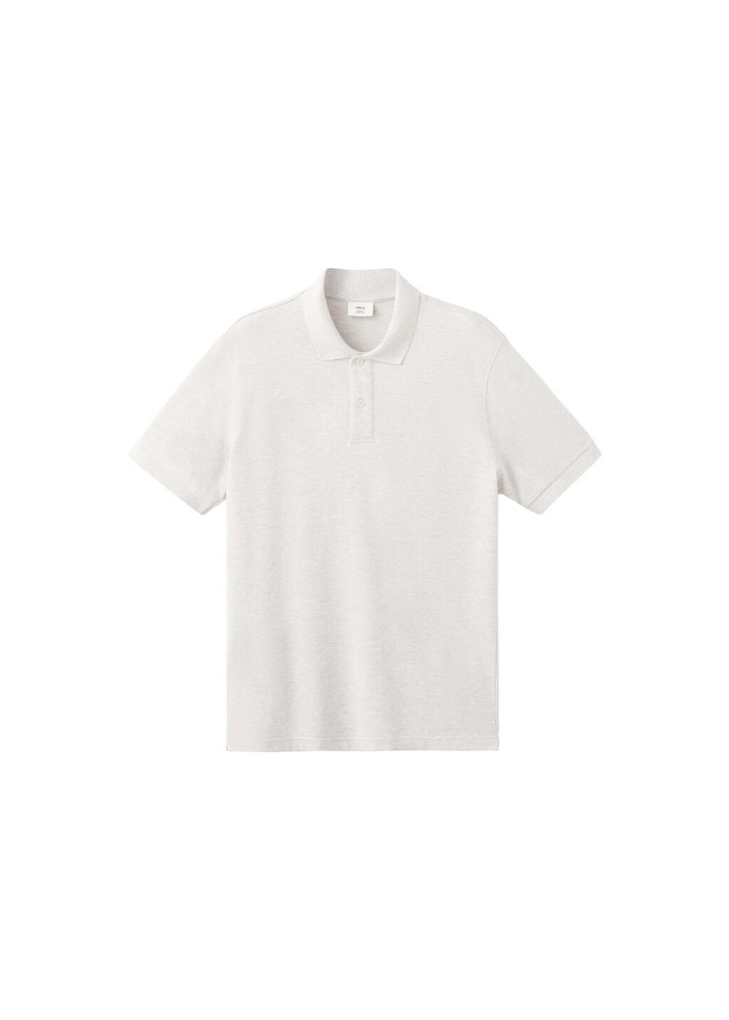 Beige Regular-Fit Cotton Piqu&atilde;&copy; Polo Shirt, Light Beige, large image number 7